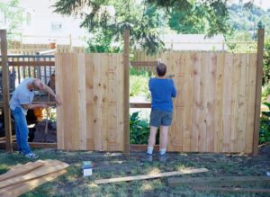 wood fence