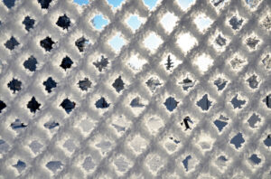 Frost Covered Fence