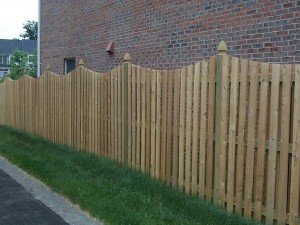 clean wood fence