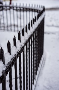 prepare your wrought iron fence for winter