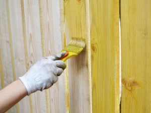 paint wood fence