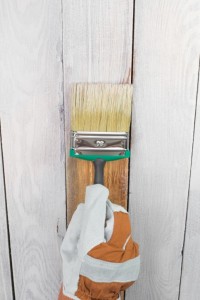 paint wood fence